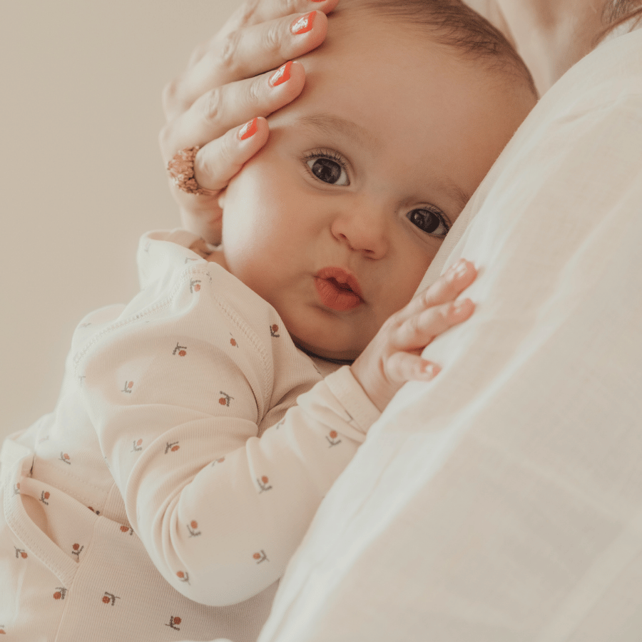 Lovely Littles Cotton Baby Swaddle Blanket - Mini Stitch Red, 47"x47"