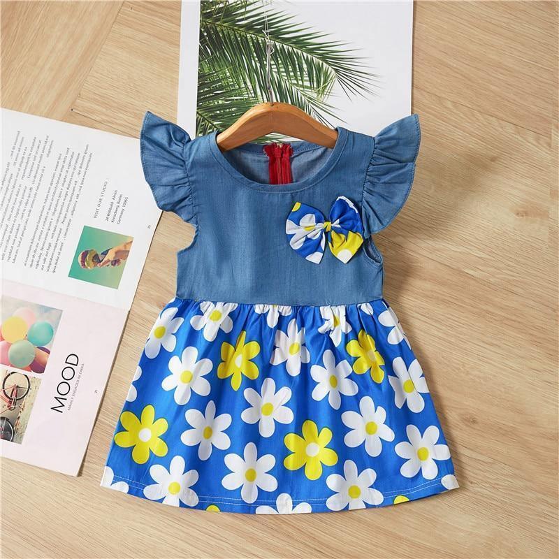 Floral Cotton A-Line Dress