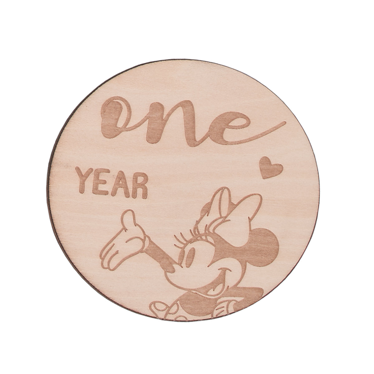 Minnie Mouse Baby Wooden Milestone Cards, 12-Piece Set