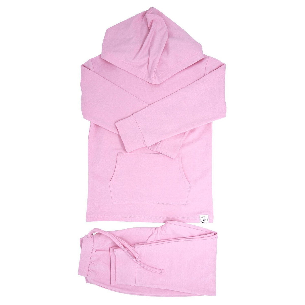Carnation Pink Hooded Jogger Set