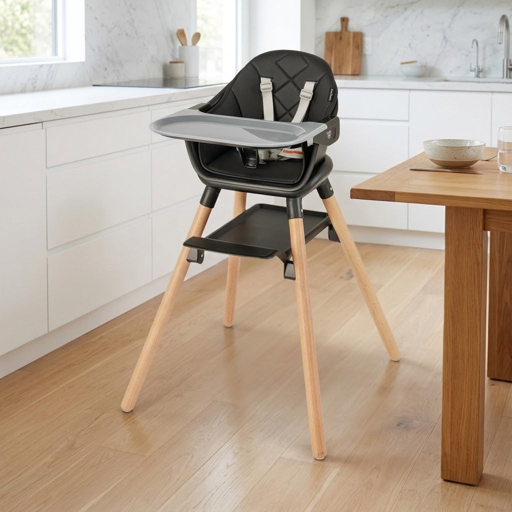 6-in-1 Convertible Highchair with Safety Harness
