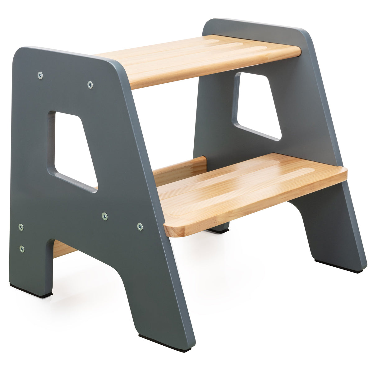 Ocodile 2-Step Wooden Toddler Step Stool - Non-Slip, Tip-Proof, Ages 2+