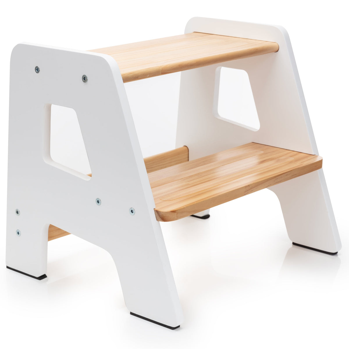Ocodile 2-Step Wooden Toddler Step Stool - Non-Slip, Tip-Proof, Ages 2+