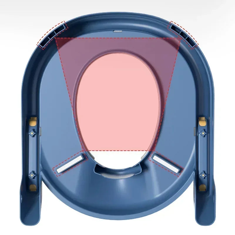 Kids Stair-Style Potty Training Toilet with Step Stool