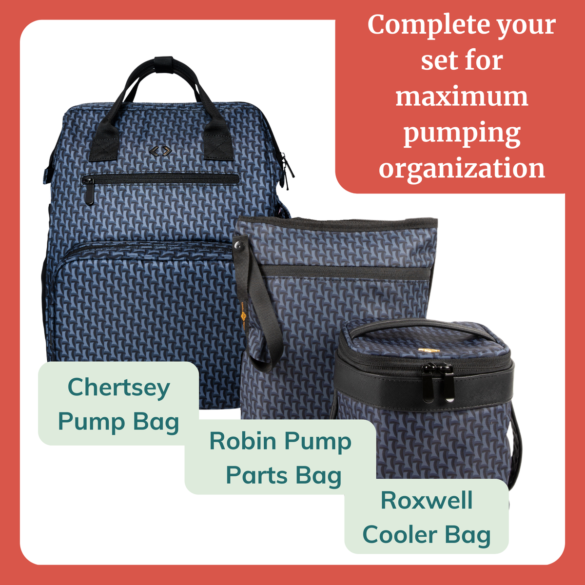 Idaho Jones Chertsey Breast Pump Bag Backpack - Hands-Free, Fits Large Pumps
