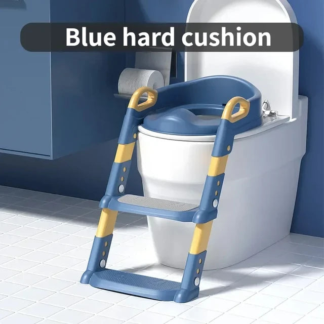 Kids Stair-Style Potty Training Toilet with Step Stool