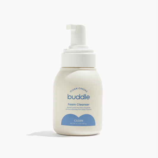 Buddle Clean Cheeks No-Rinse Baby Foam Cleanser - Micellar Formula for Sensitive Skin