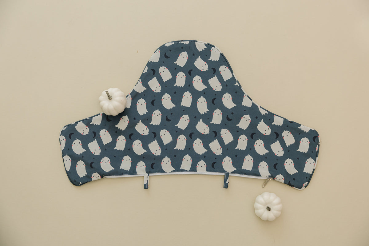 Black Ghost Print Antilop Highchair Cushion Cover