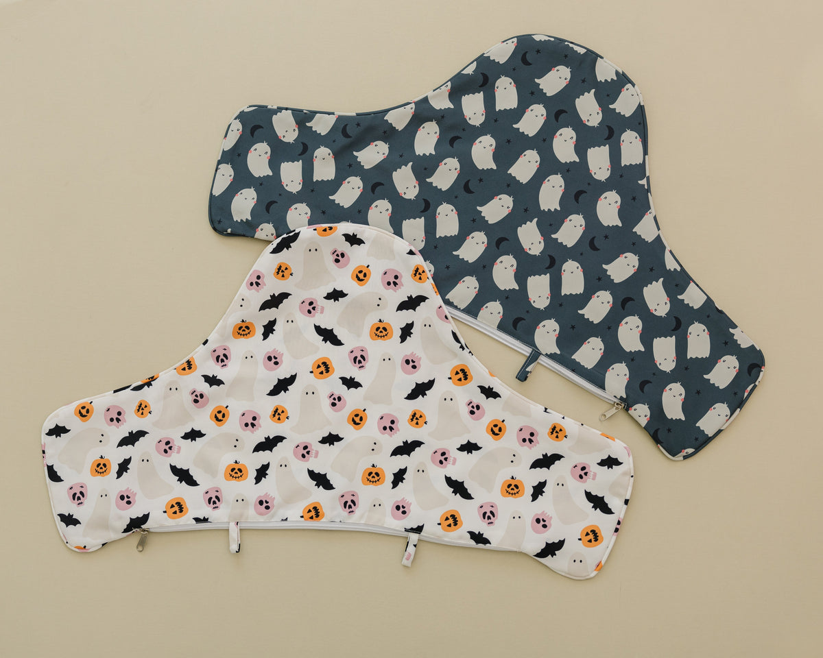 Black Ghost Print Antilop Highchair Cushion Cover