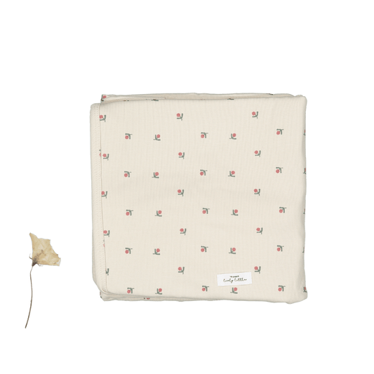 Lovely Littles Cotton Baby Swaddle Blanket - Mini Stitch Red, 47"x47"