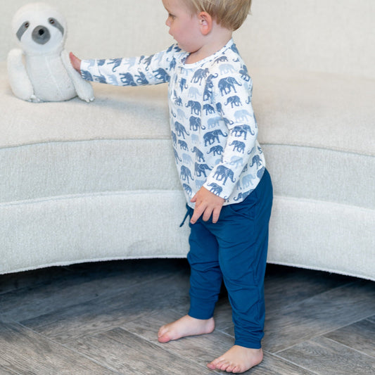 Classic Navy Slacker Pant