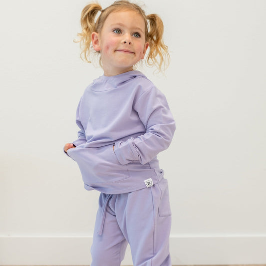 Orchid Petal Hooded Jogger Set
