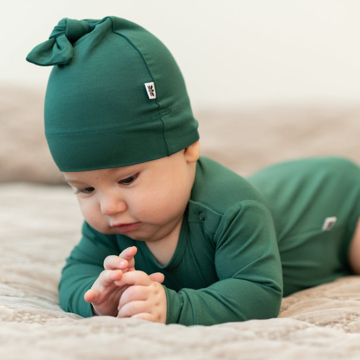 Hunter Green Long Sleeve Bodysuit