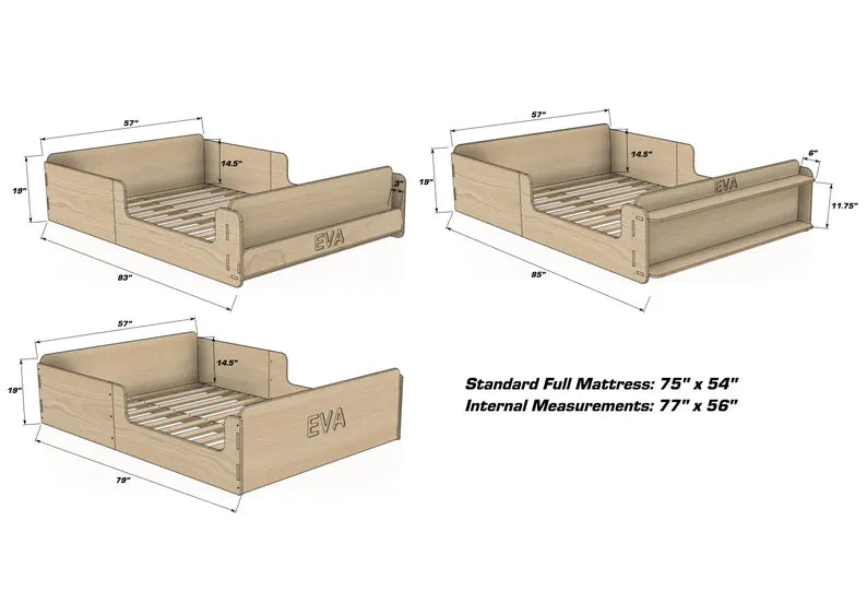 EVA Montessori Toddler Floor Bed – Baltic Birch