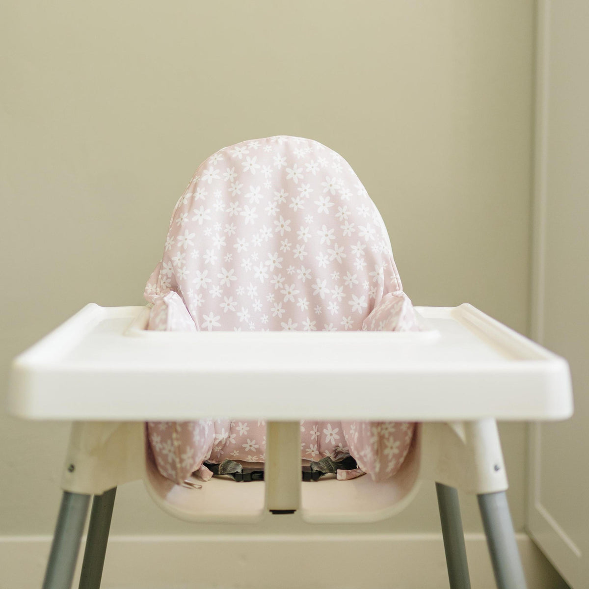 Little Joy Co. Pink Floral Wipeable Cushion Cover for IKEA Antilop Highchair
