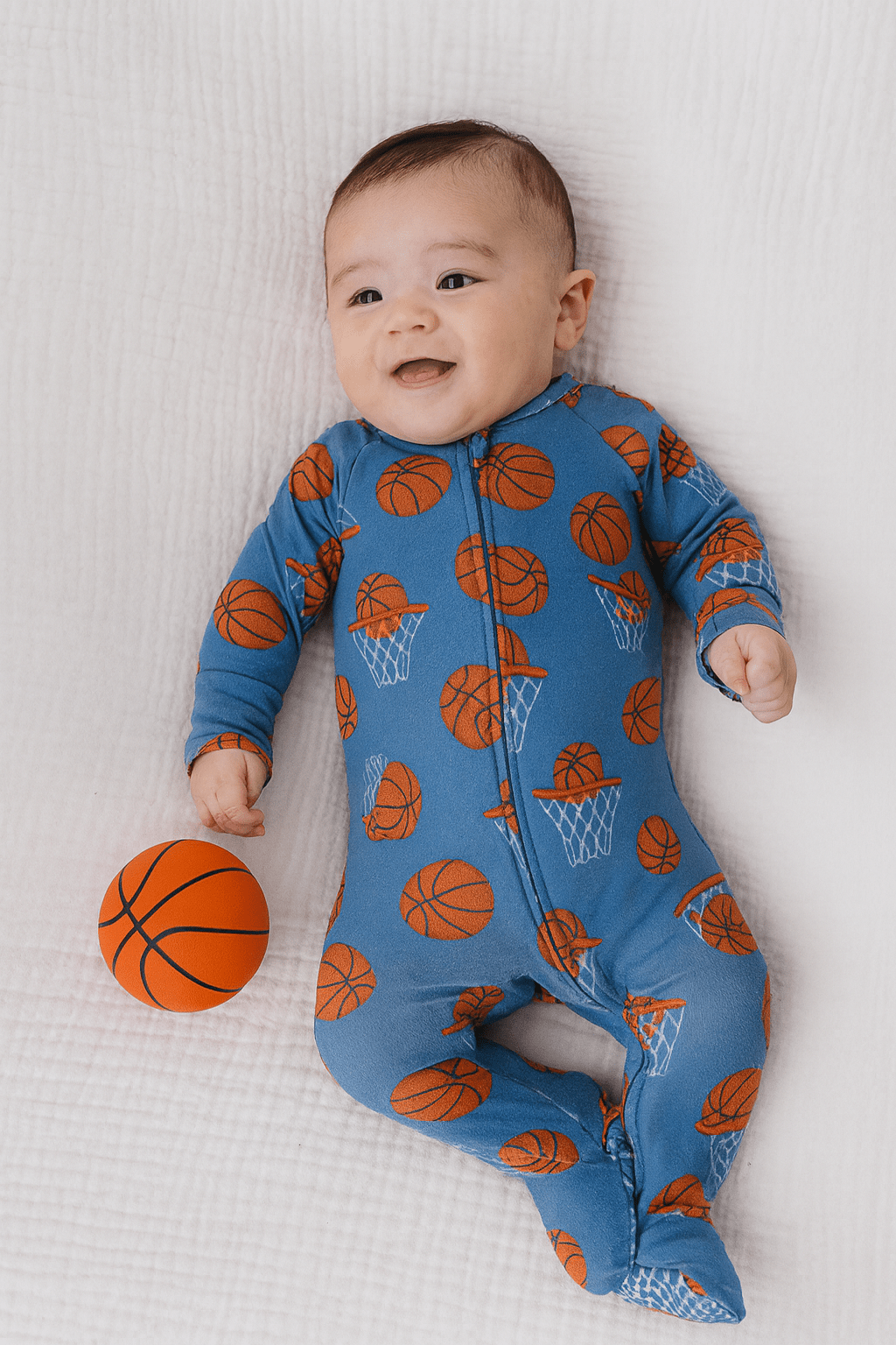 Zipper Footie Basketball
